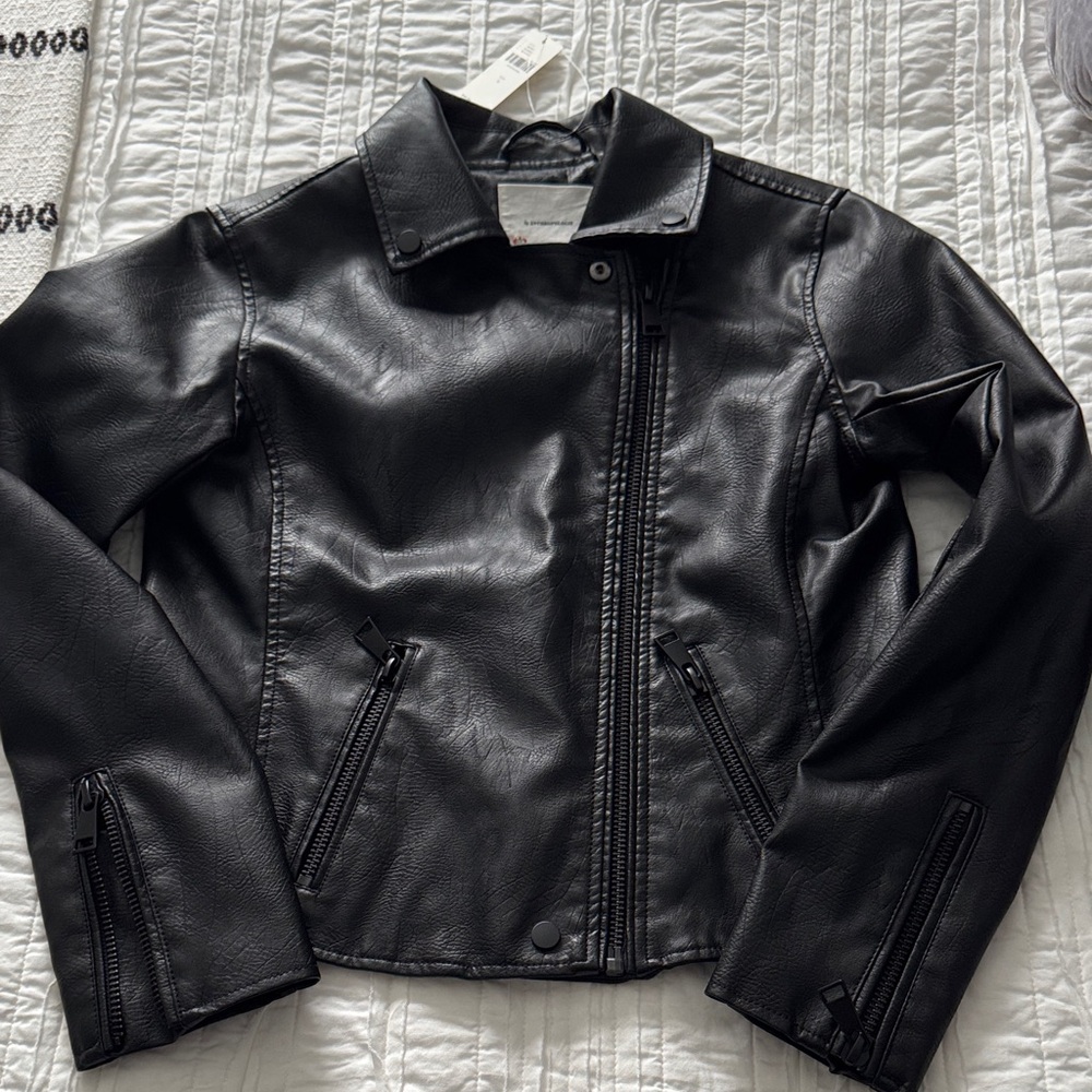 NWT! Anthropologie Saige Faux Leather Moto Jacket